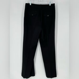 LOFT BLACK NWOT STRAIGHT‎ LEG TROUSERS WITH FLAT FRONT AND SINGLE PLEAT DOWN LEG